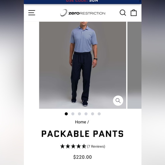 Packable golf rain pants-Zero restrictions brand